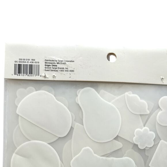 Room Essentials Dishwasher-Safe Stickers 4 Pack Food Flower Vinyl Decals Target - Picture 4 of 7